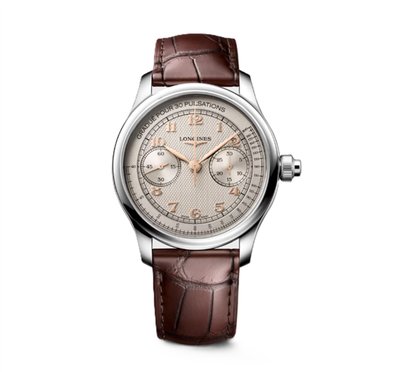 Orologio Longines Uomo LONGINES MASTER COLLECTION CHRONO MONOPUSHER in Acciaio L29604782 - L29604782